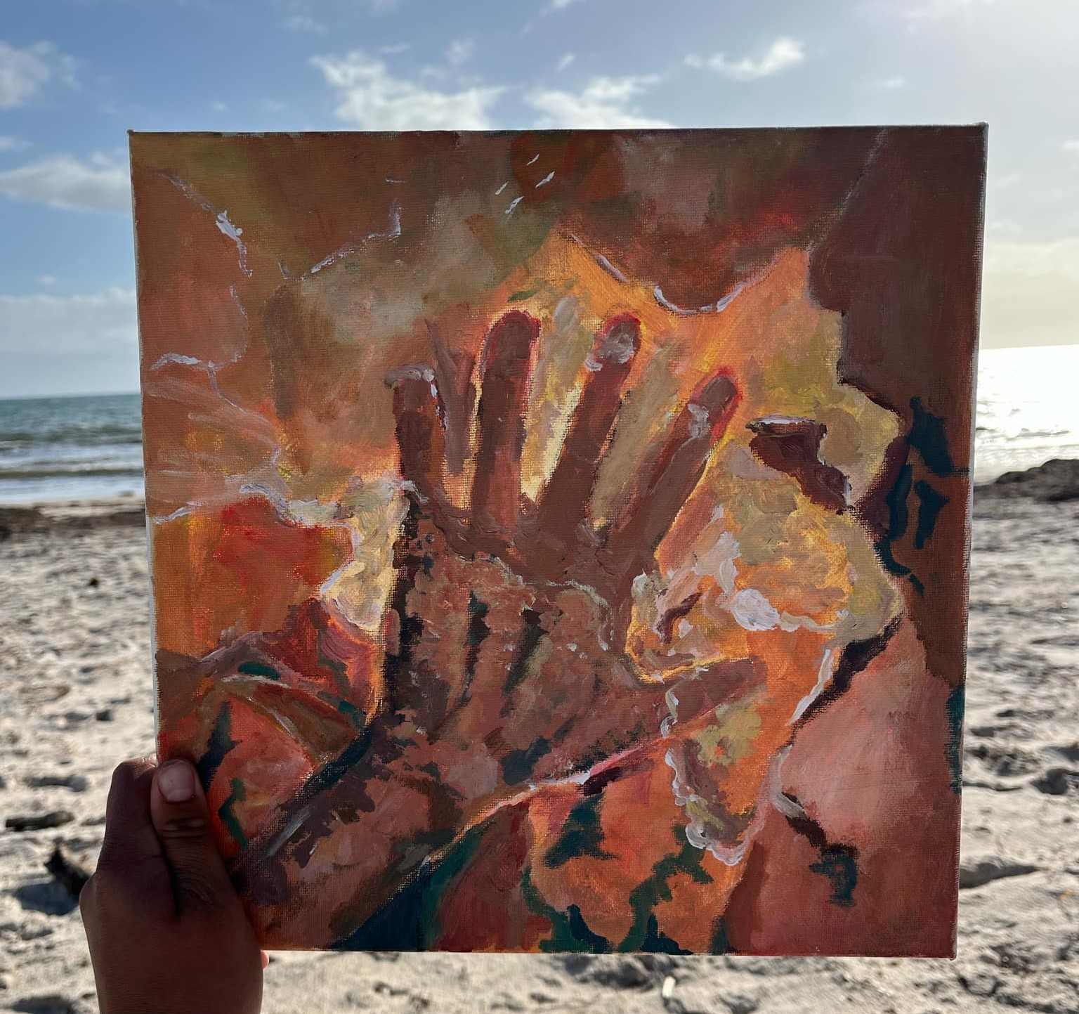 Beach painting